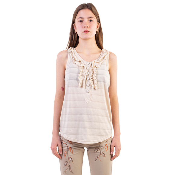 Marc Jacobs Blouse Women size XXL Wheat - Picture 1 of 4